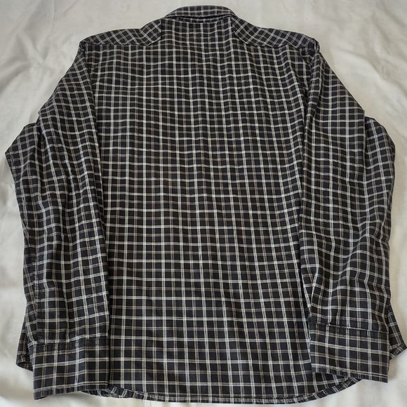 RIG Utility Clothing Check Button down Men’s XL shirt Cotton Long Sleeve - Picture 3 of 8